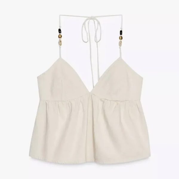 Top Beige con Piedras