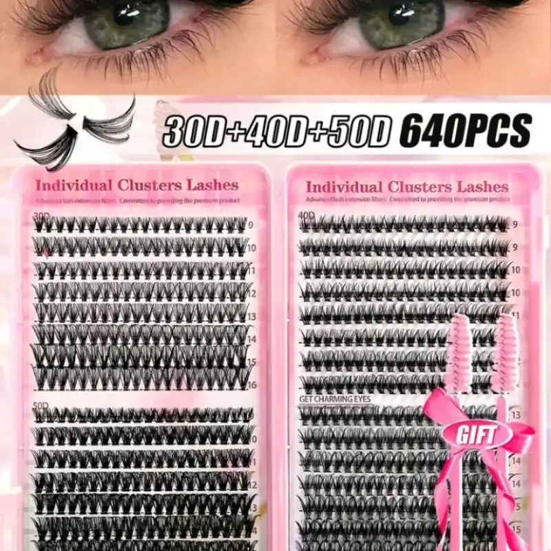 Caja grande de pestañas