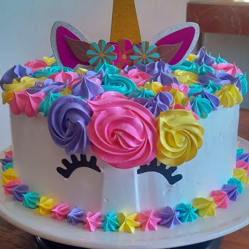 Cake con tematica de Unicornio