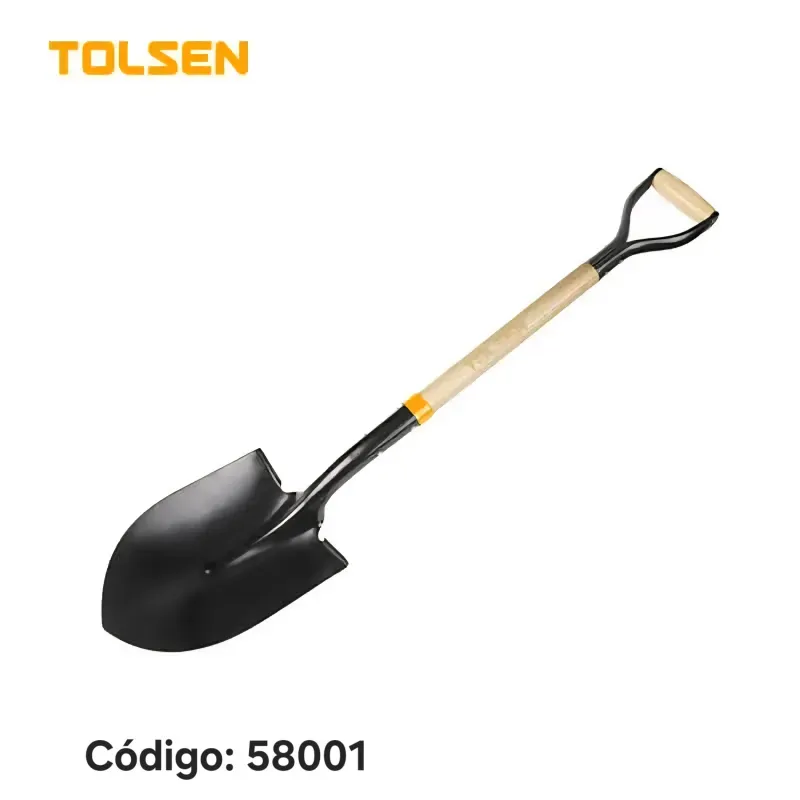 Pala de acero con mango