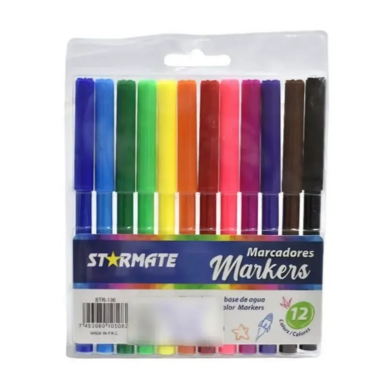 Plumones 12 colores