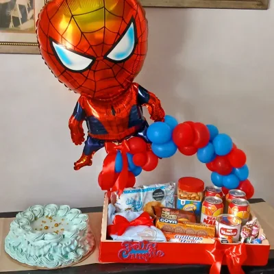 Caja decorada Spiderman