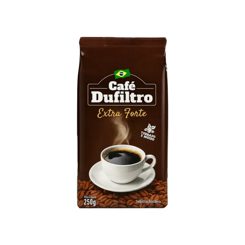 Café tostado y molido extra fuerte Dufiltro (250 g / 8.8 oz)