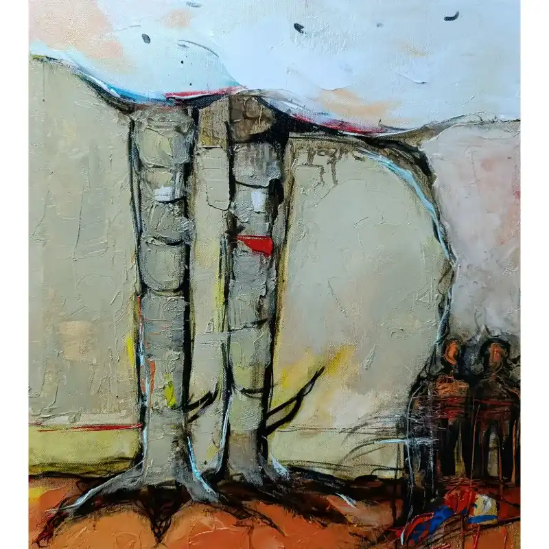 Pintura "Patas de gallos".