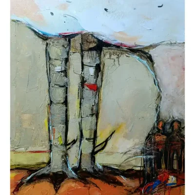 Pintura "Patas de gallos".