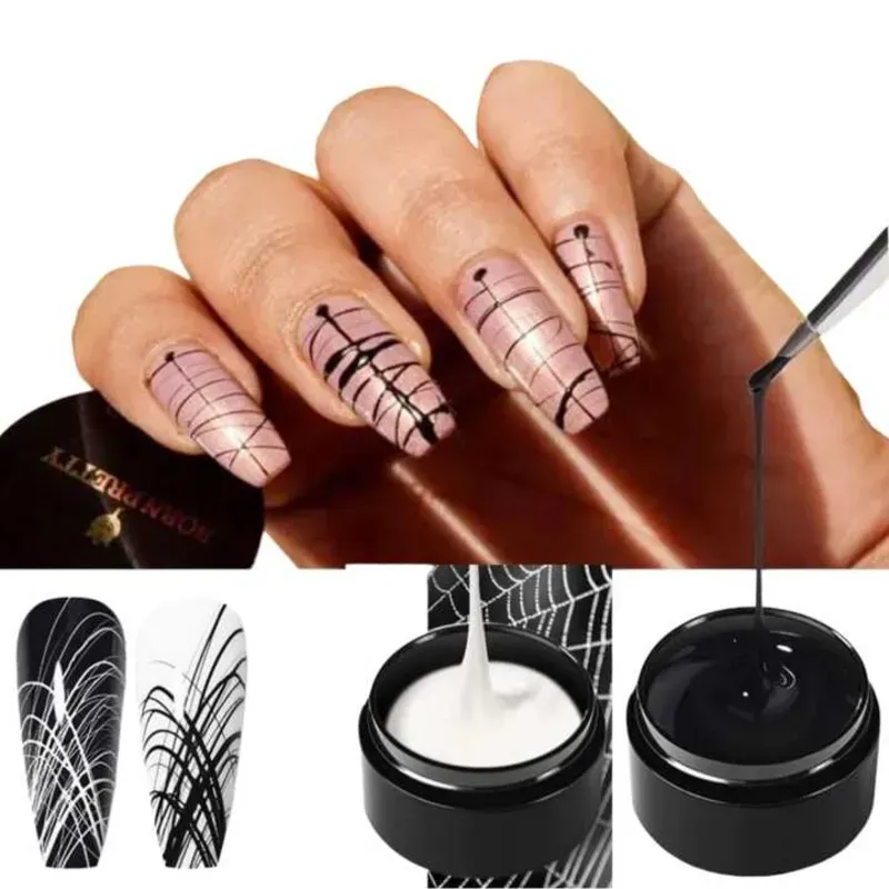 Spider gel Blanco y negro