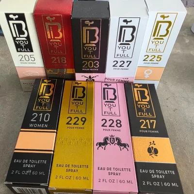 Perfumes de números de mujer y hombre  60ml