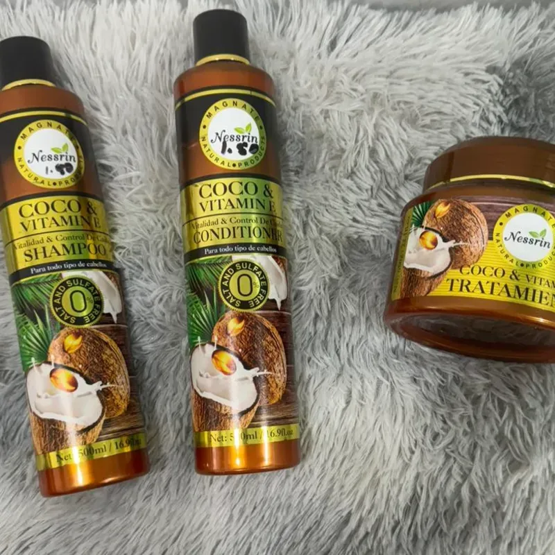  Línea Capilar Coco & Vitamina E – Nutrición profunda y control del frizz