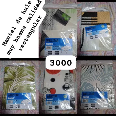 Mantel de hule rectangular