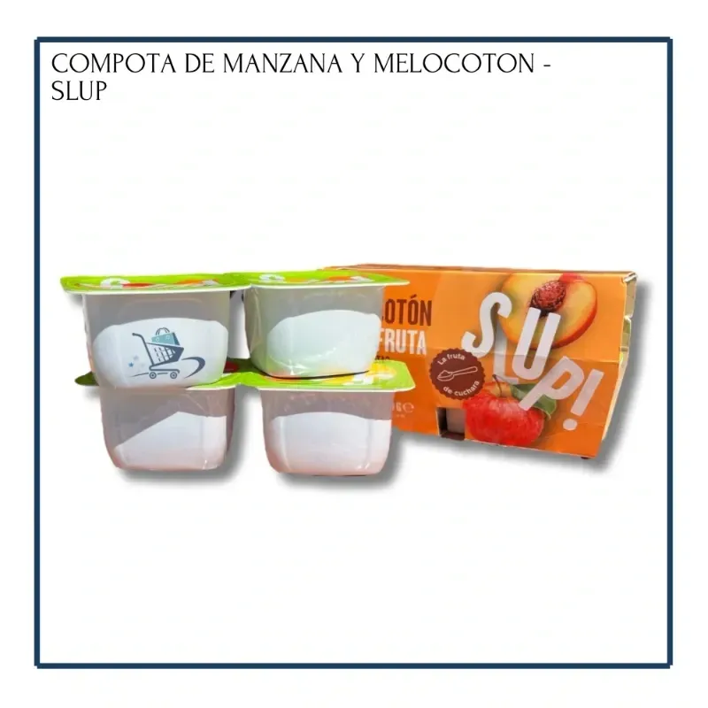 Compota de Manzana y Melocotón - SLUP (4u)