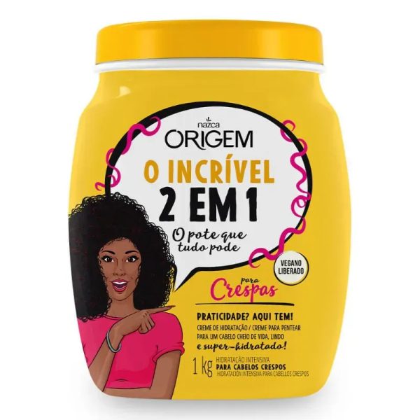 Crema 2 en 1 Para Cabellos Crespos 1kg