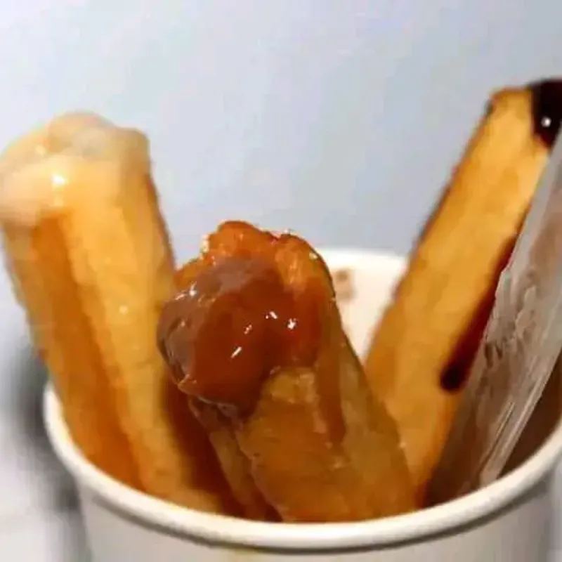 Vaso de churros rellenos