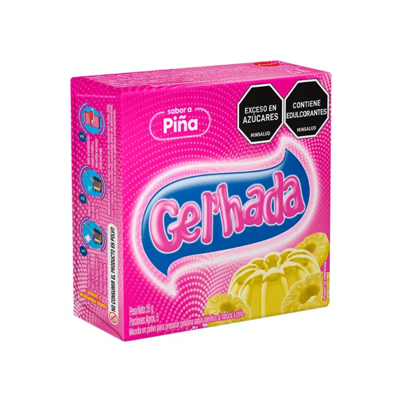 Gelatina piña gelhada 35g