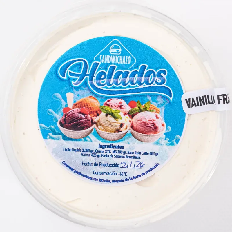 Helado Italiano Vainilla Francesa
