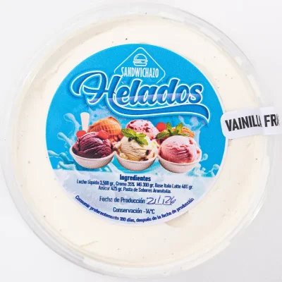 Helado Italiano Vainilla Francesa