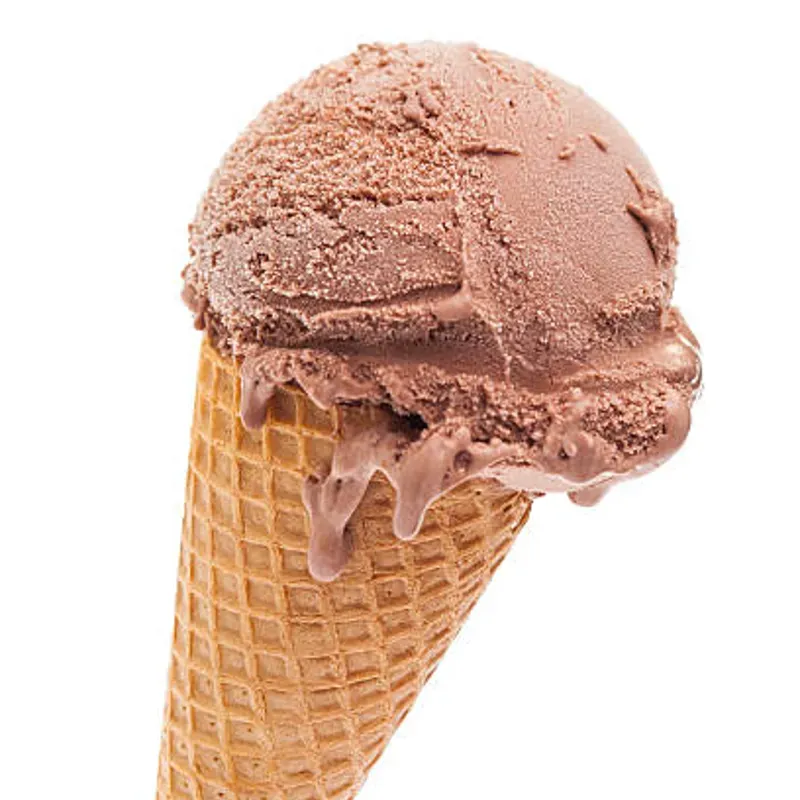 Barquillo con helado