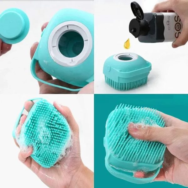 Cepillo dispensador de shampoo