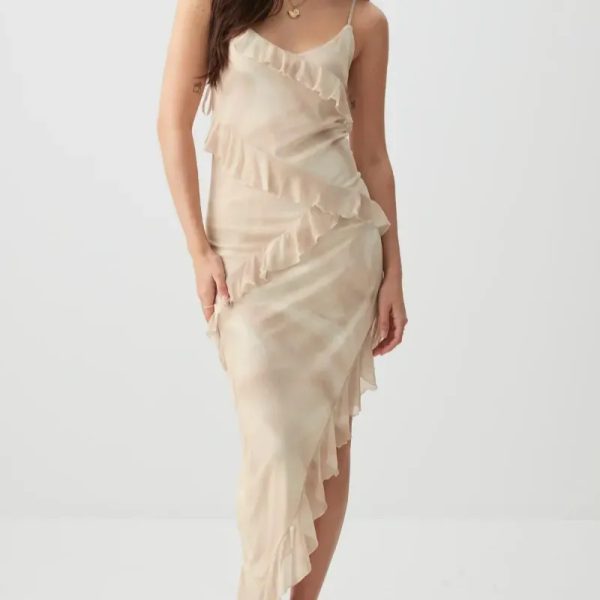 Vestido beich asymmetric