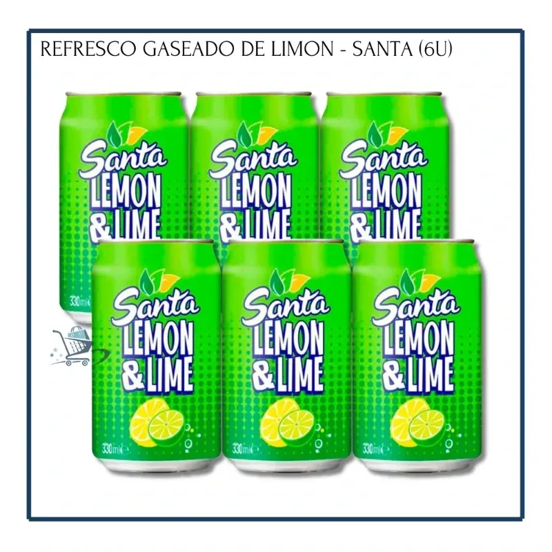 Refresco Gaseado Limón - Santa 330ml (6u)
