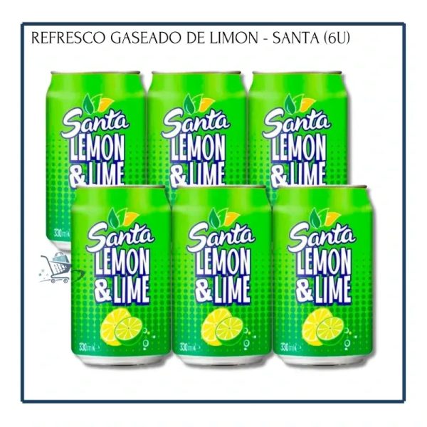 Refresco Gaseado Limón - Santa 330ml (6u)