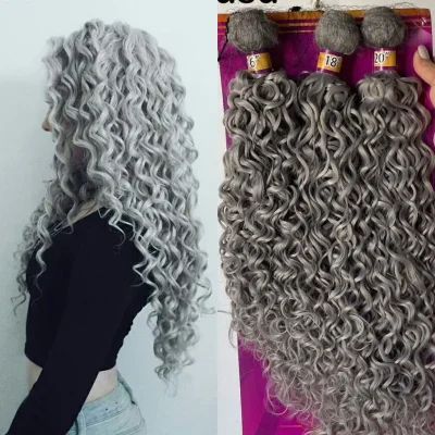 Kinky Curly Grey