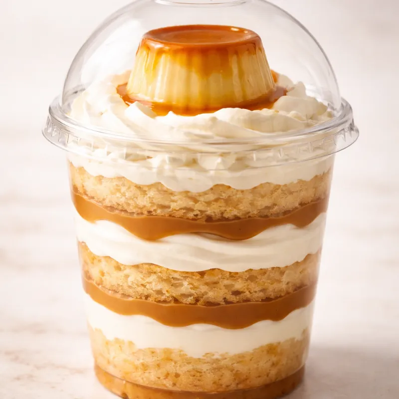 Vasos Domos (16 oz) Tres Leches con Flan