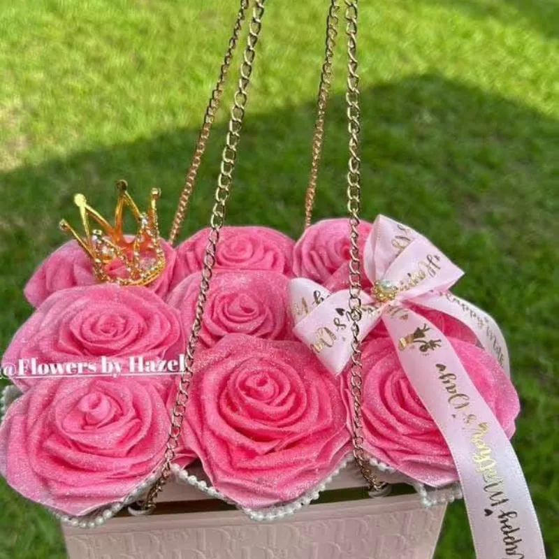 Cartera de flores