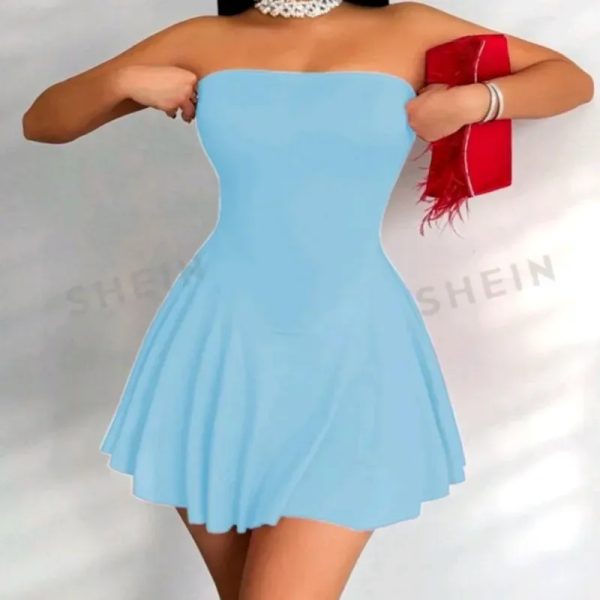  Mono/vestido — Azul