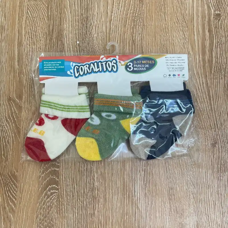 Set #1 de 3 pares de medias