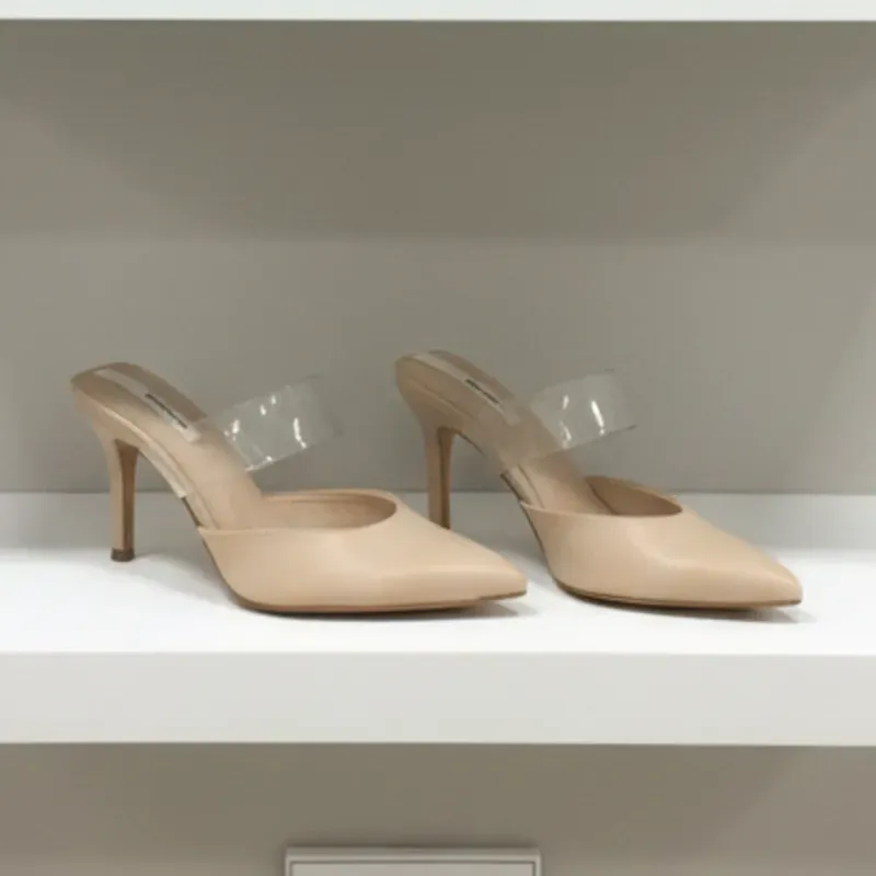 Tacones beige