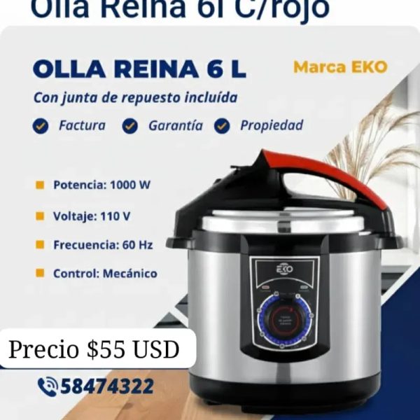 Olla reina EKO 6 litros