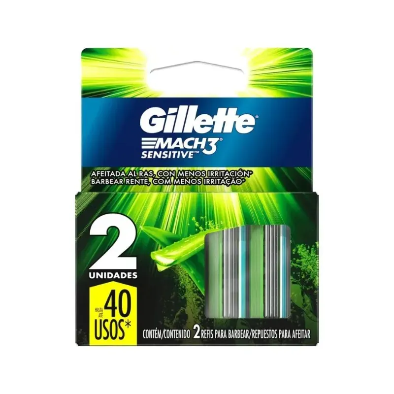  Cuchillas Gillette Mach3 Sensitive