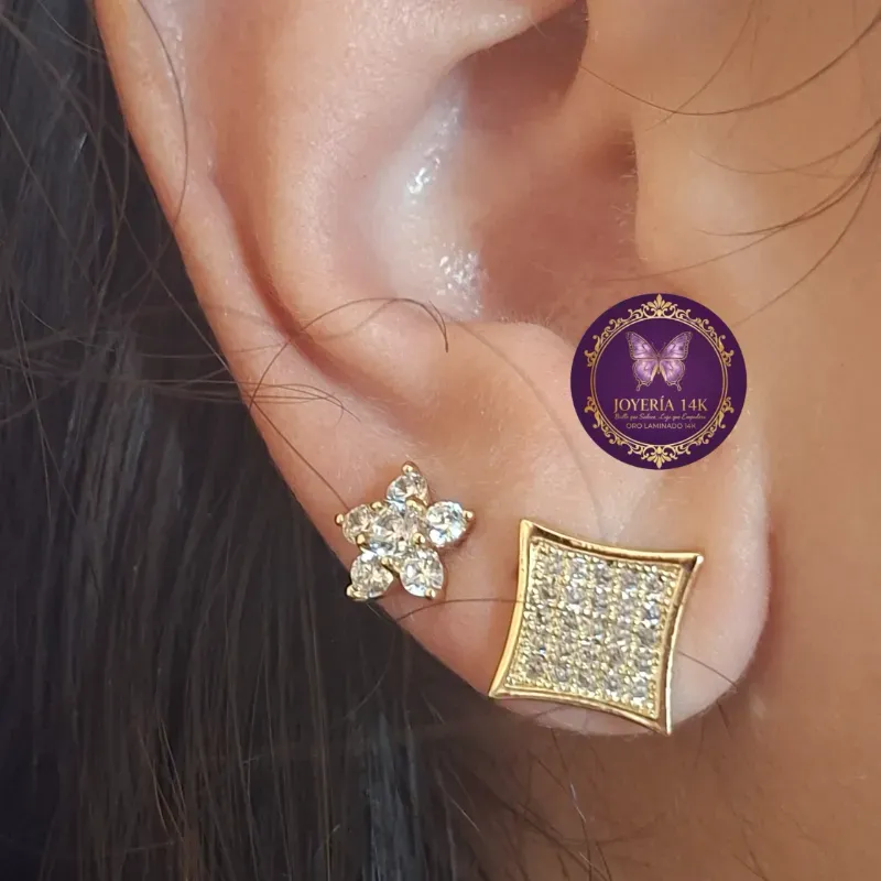 Aretes Cuadrados