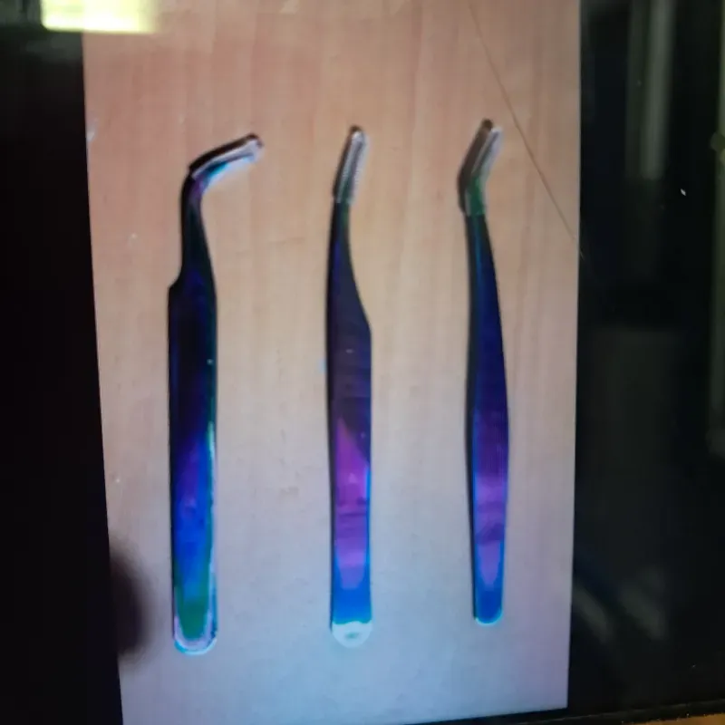 Pinzas para aplicar extensiones de pestañas