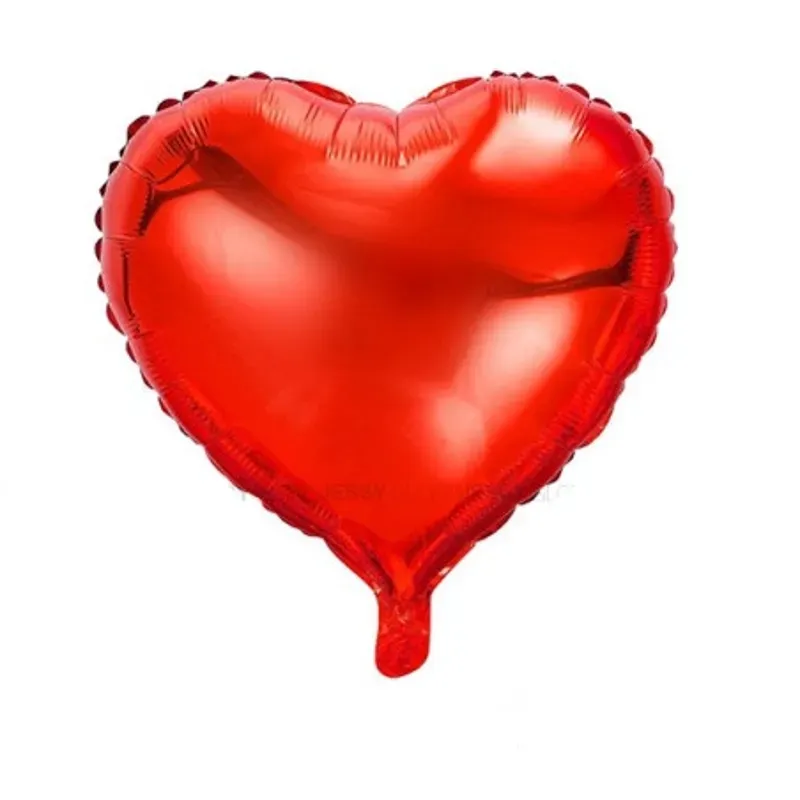 Globo de corazón rojo de 10"