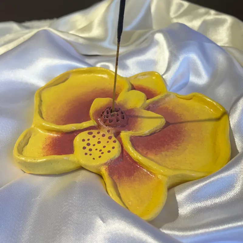 porta incienso orquídea