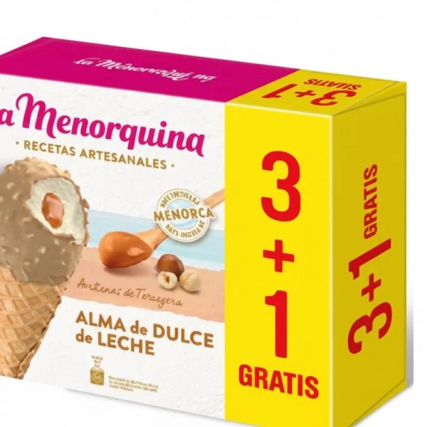 Cono de helado dulce de leche