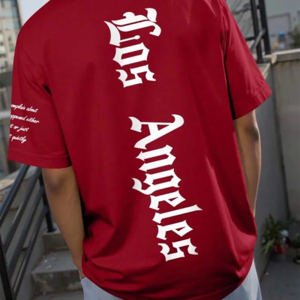 Manfinity EMRG Camiseta de manga corta con estampado de eslogan para hombres, adecuada para uso diario en primavera y verano, estilo de los 2000