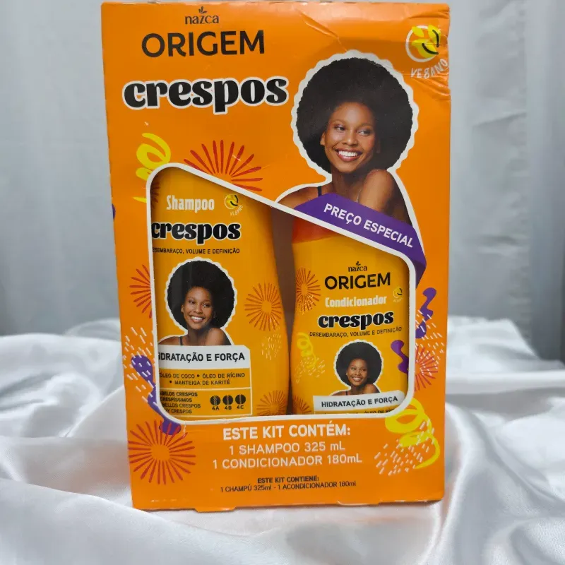 Kit Origem Crespo Champú (350ml) y acondicionador (180ml)