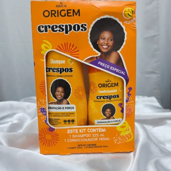 Kit Origem Crespo Champú (350ml) y acondicionador (180ml)