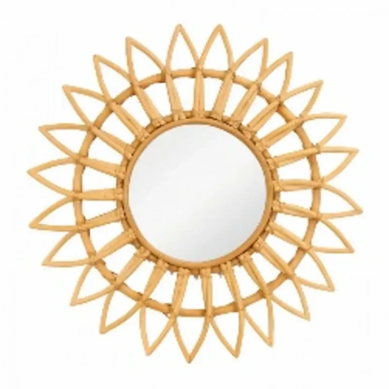 Espejo Rattan flor Natural 55cm Thinia Home