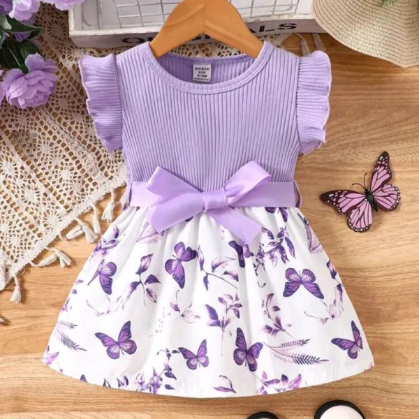  Vestido de mariposas — Malva
