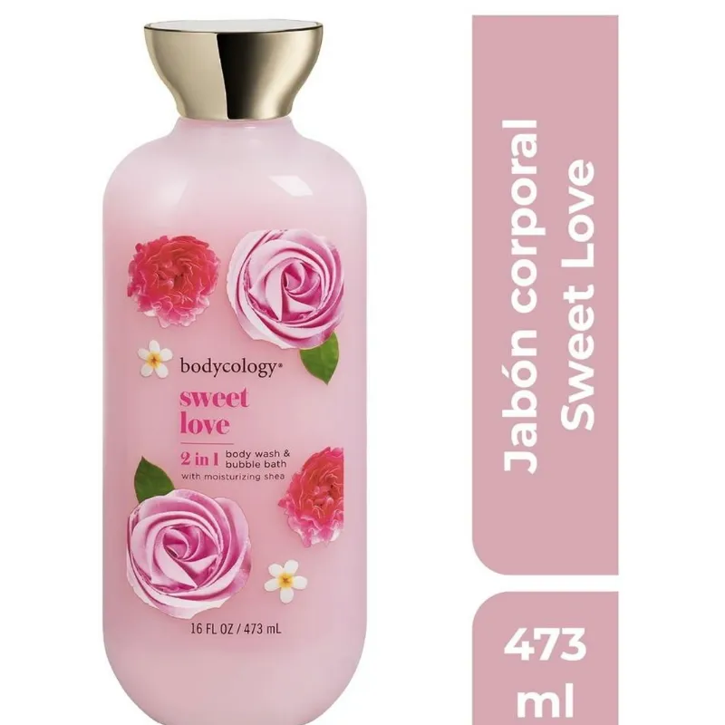 Body Wash y Baño de Burbujas Bodycology Sweet Love 473 ml