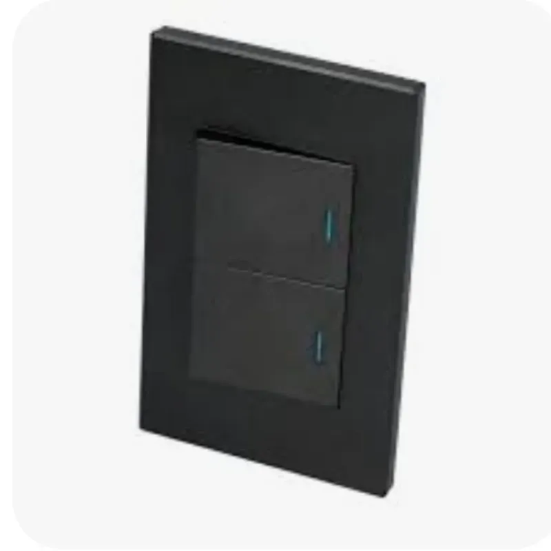 Interruptor doble negro (P622N)
