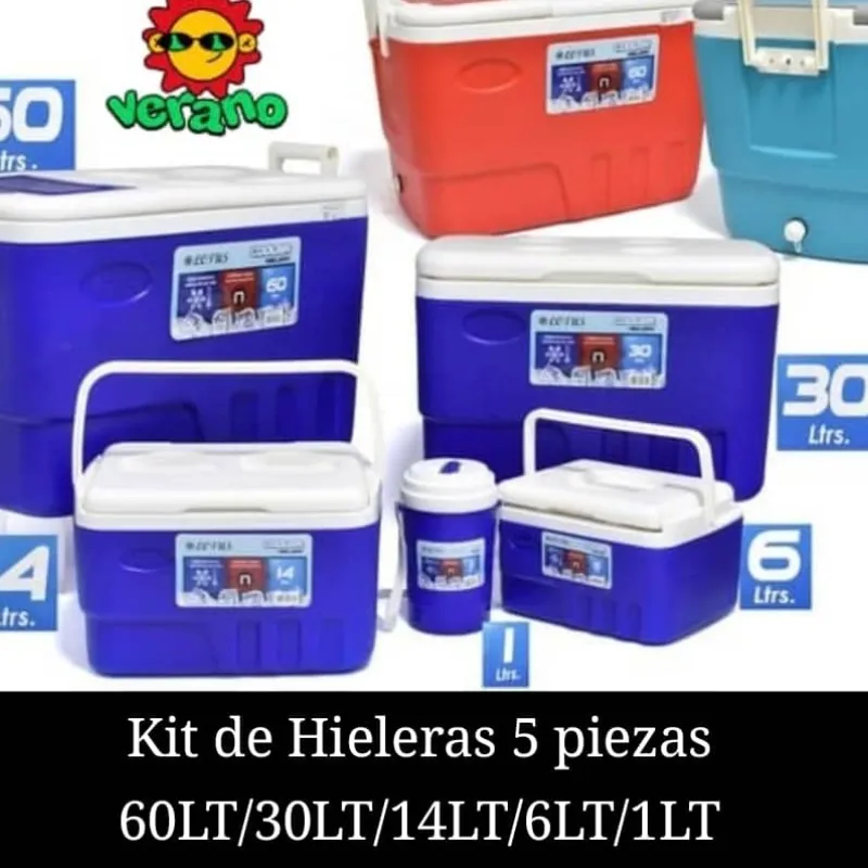 Set de neveras plásticas