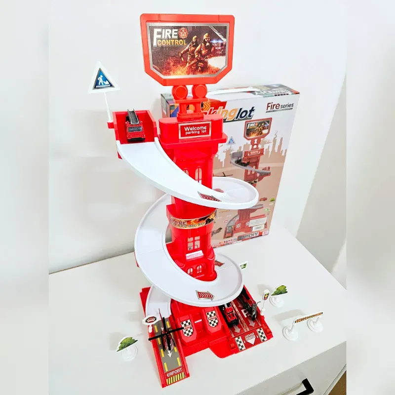 Estacionamiento de Autos Metálicos – Serie de Bomberos