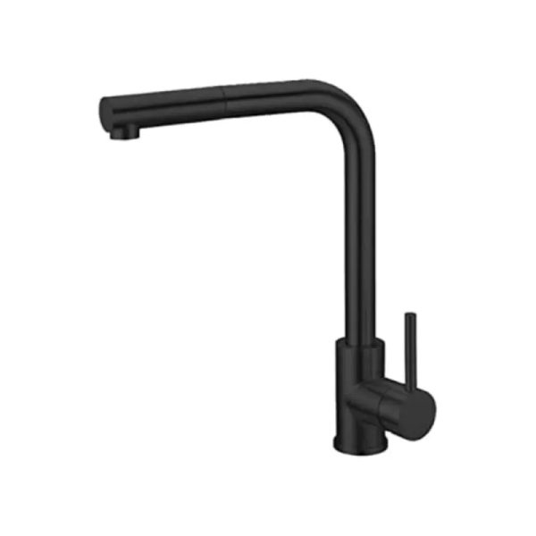 Grifo de cocina monomando con Ducha Extraíble, Negro Mate 429110506