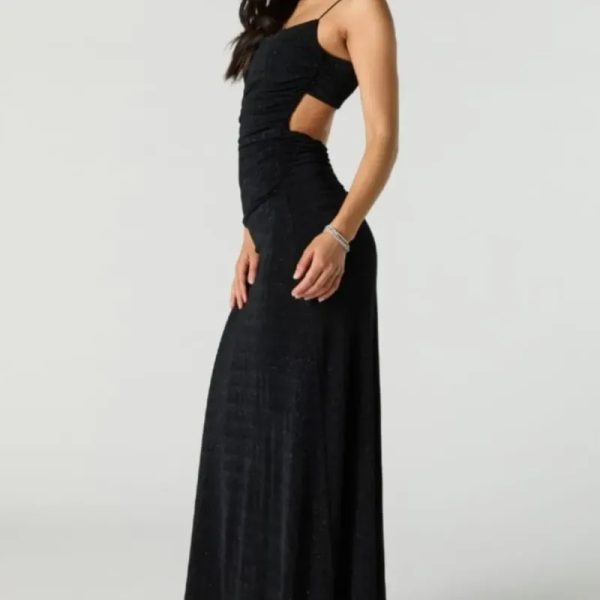 Vestido largo con brillos 1