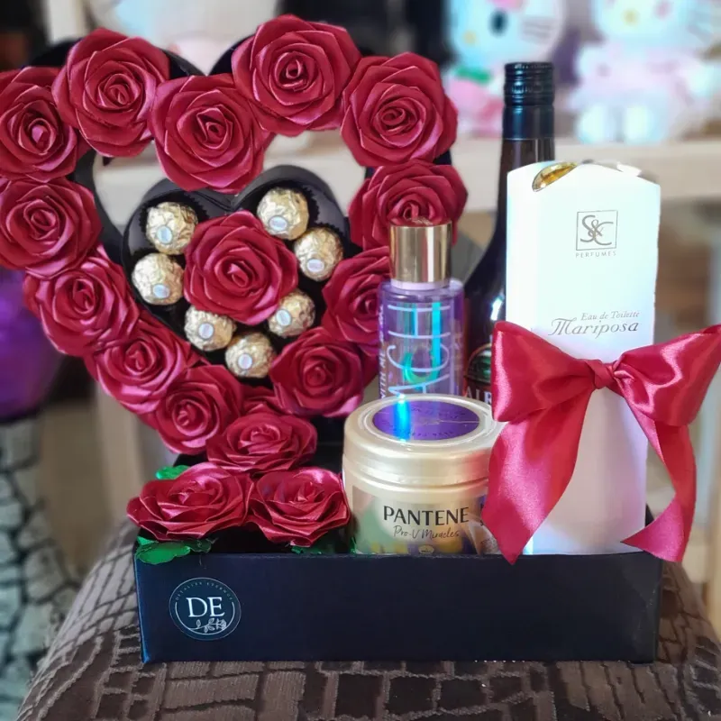 Súper corazón con rosas