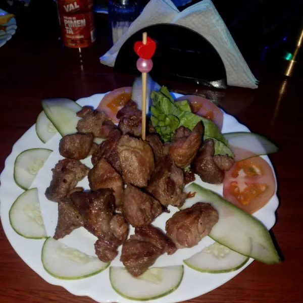 Masas de cerdo fritas